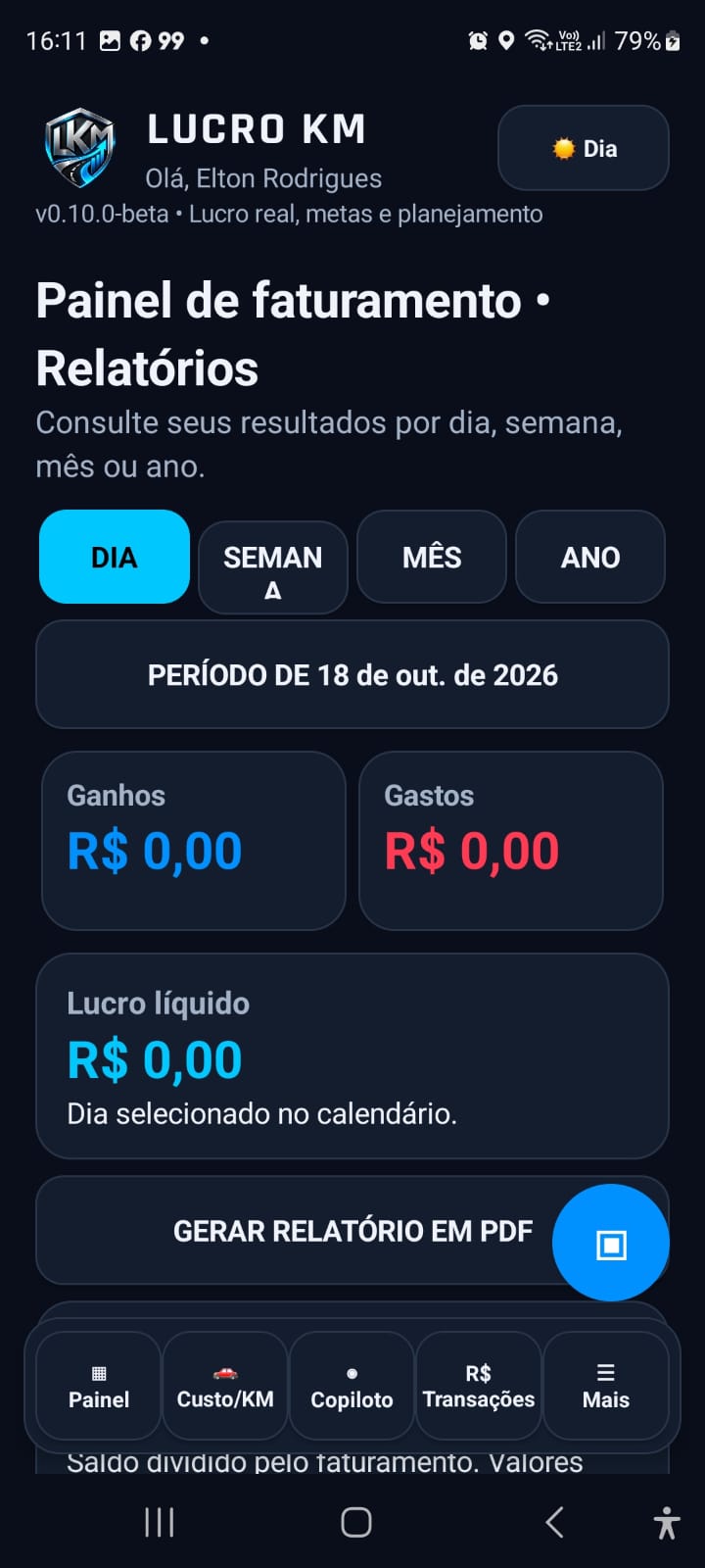 Painel do LucroKM